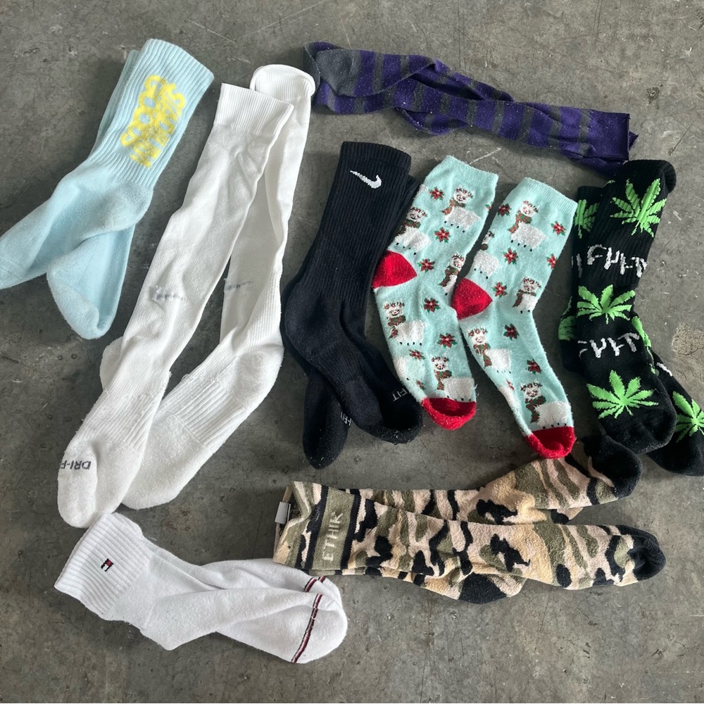 Stadium goods Nike Tommy Hilfiger weed Christmas socks